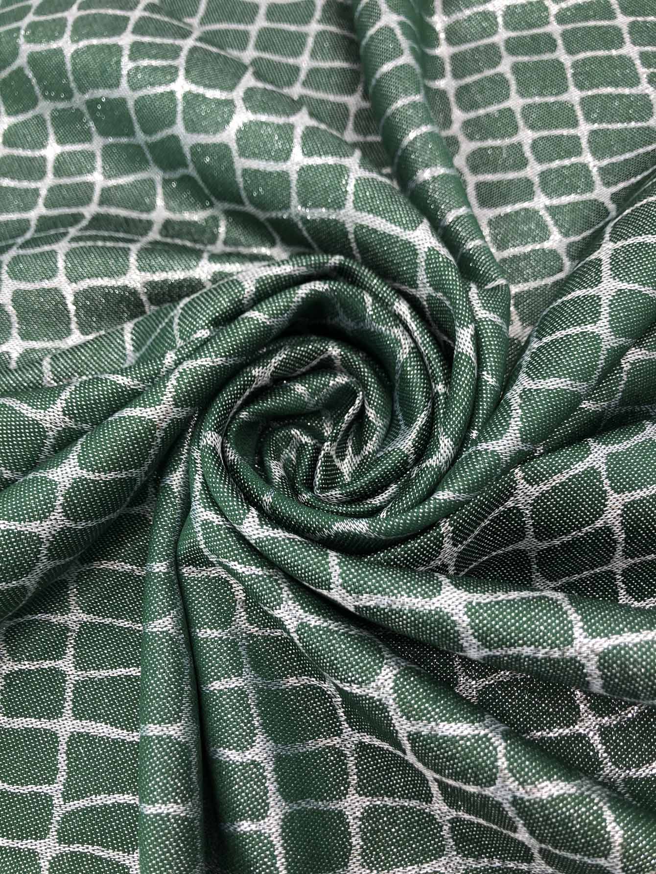 Stone pattern long scarf Sai Feel