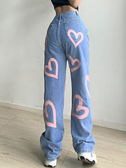 Straight Leg Jeans Hip Hop Casual Pants Sai Feel