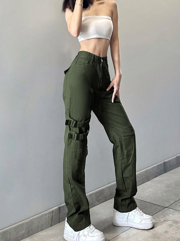 Straight-leg Casual Trousers Sai Feel