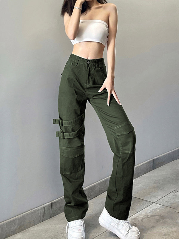 Straight-leg Casual Trousers Sai Feel