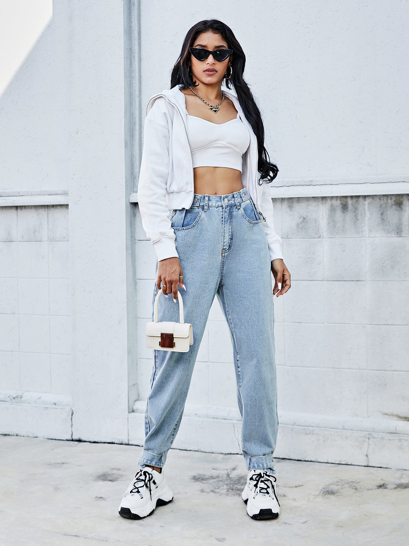 Straight-leg Denim Trousers Sai Feel