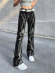 Street Contrast Color Casual Pull Up Pants Sai Feel