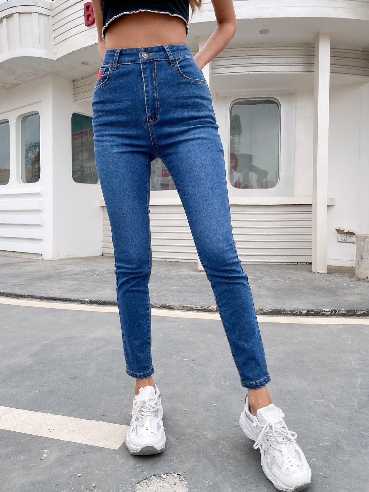 Stretch High-rise Skinny Jeans Sai Feel