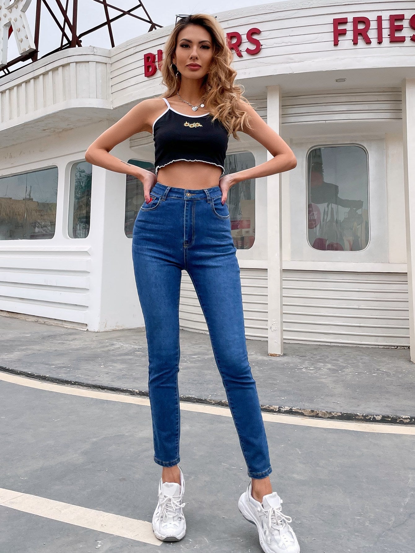 Stretch High-rise Skinny Jeans Sai Feel