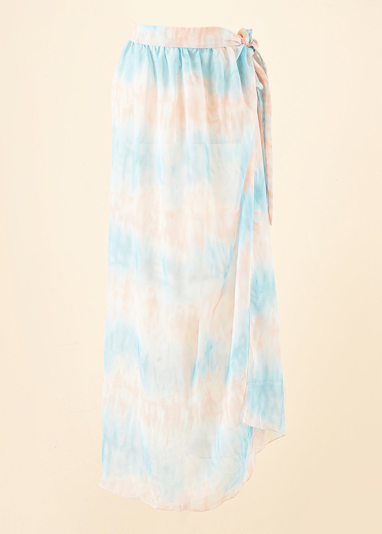 Stripe Print Waist Tie Cover Up Sai Feel