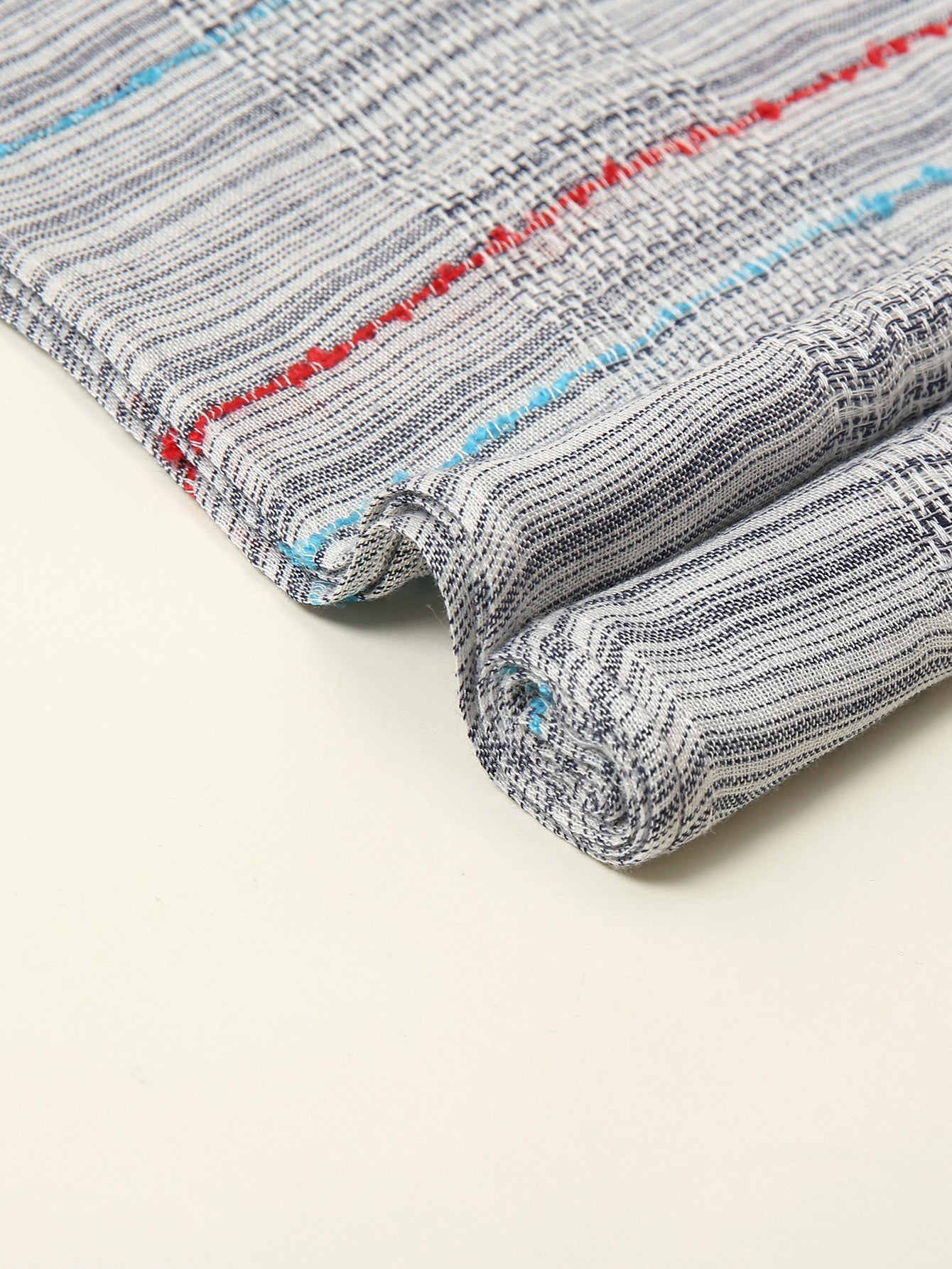 Striped color-blocked rayon scarf Sai Feel