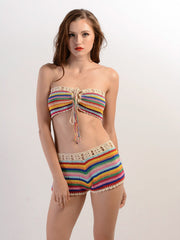 Striped crocheted bikini Sai Feel