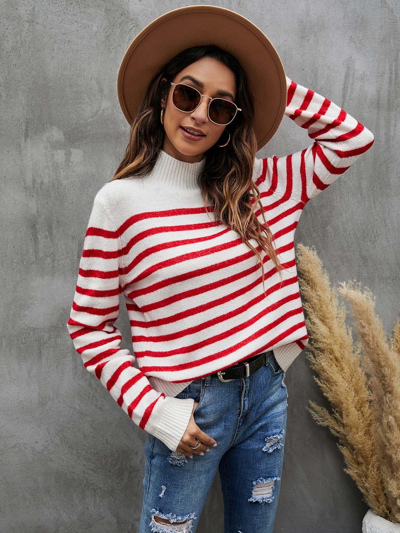 Striped knitted sweater Sai Feel