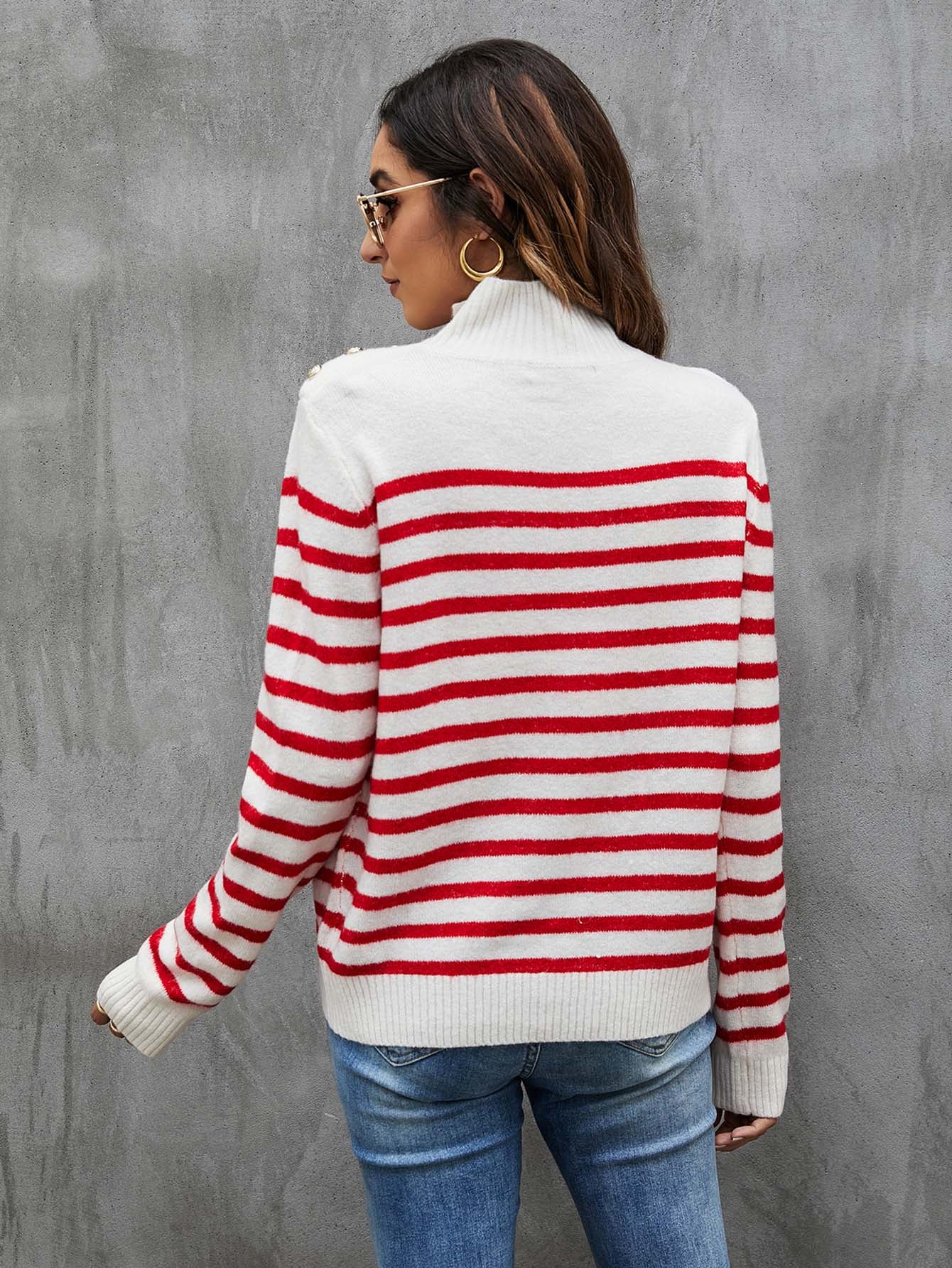 Striped knitted sweater Sai Feel