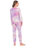 Tie Dye Knot Waist Lounge Set Sai Feel