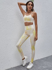 Tie Dye Sports Bra And Leggings Sai Feel