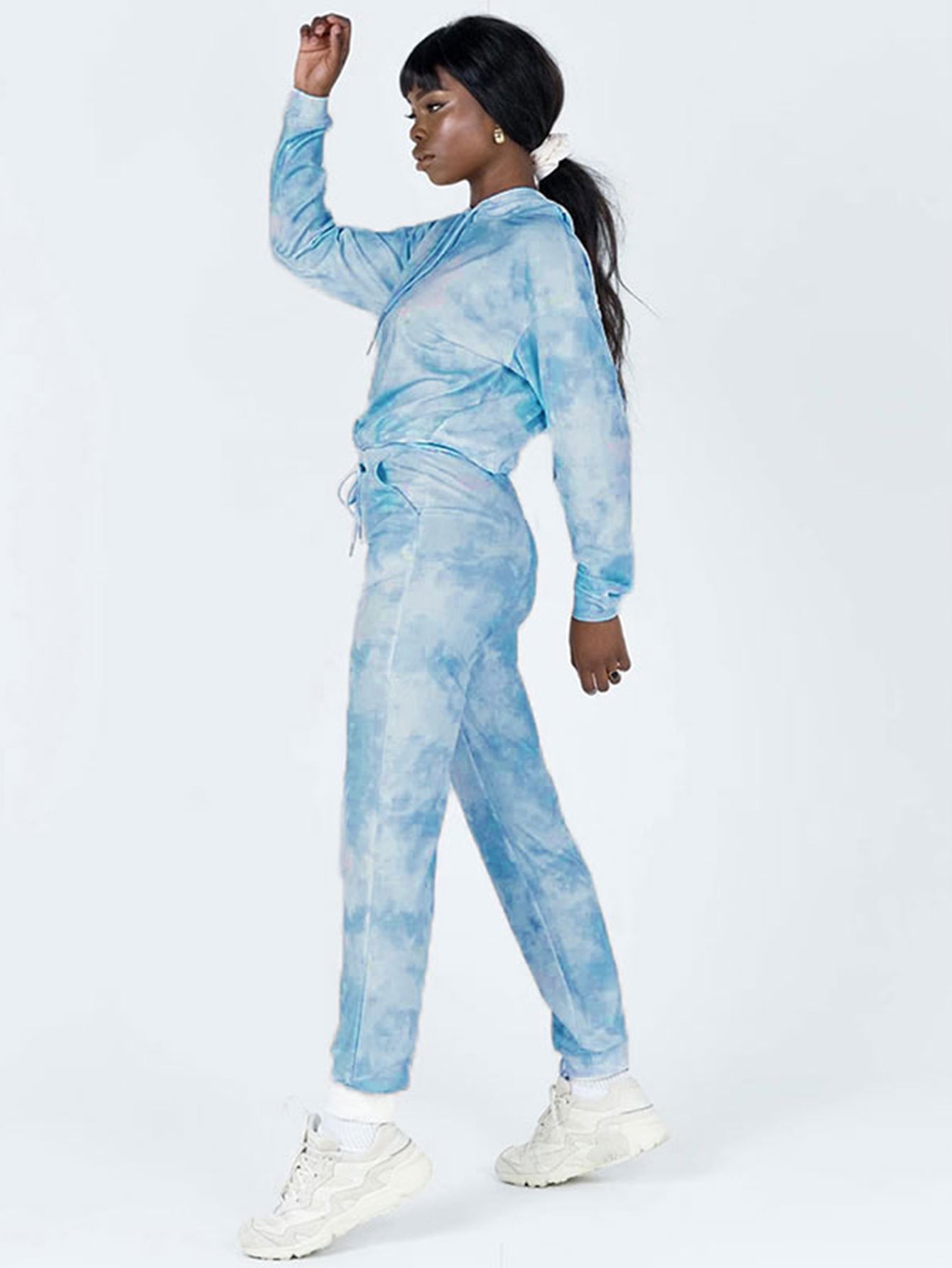 Tie Dye Sweatshirt &Sweatpants Sai Feel