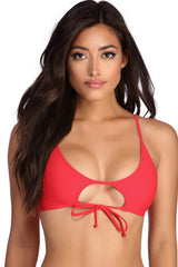 Tie To Me Cut Out Swim Top Sai Feel