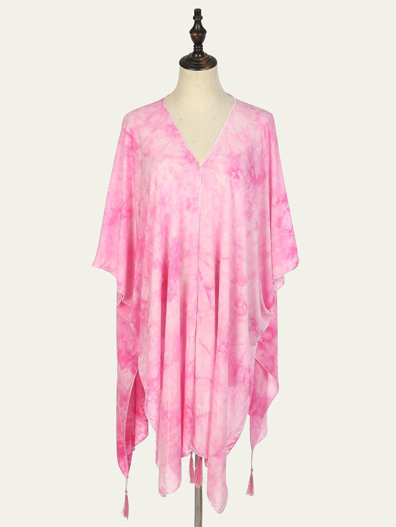 Tie-dyed fringe shawl nightgown scarf Sai Feel