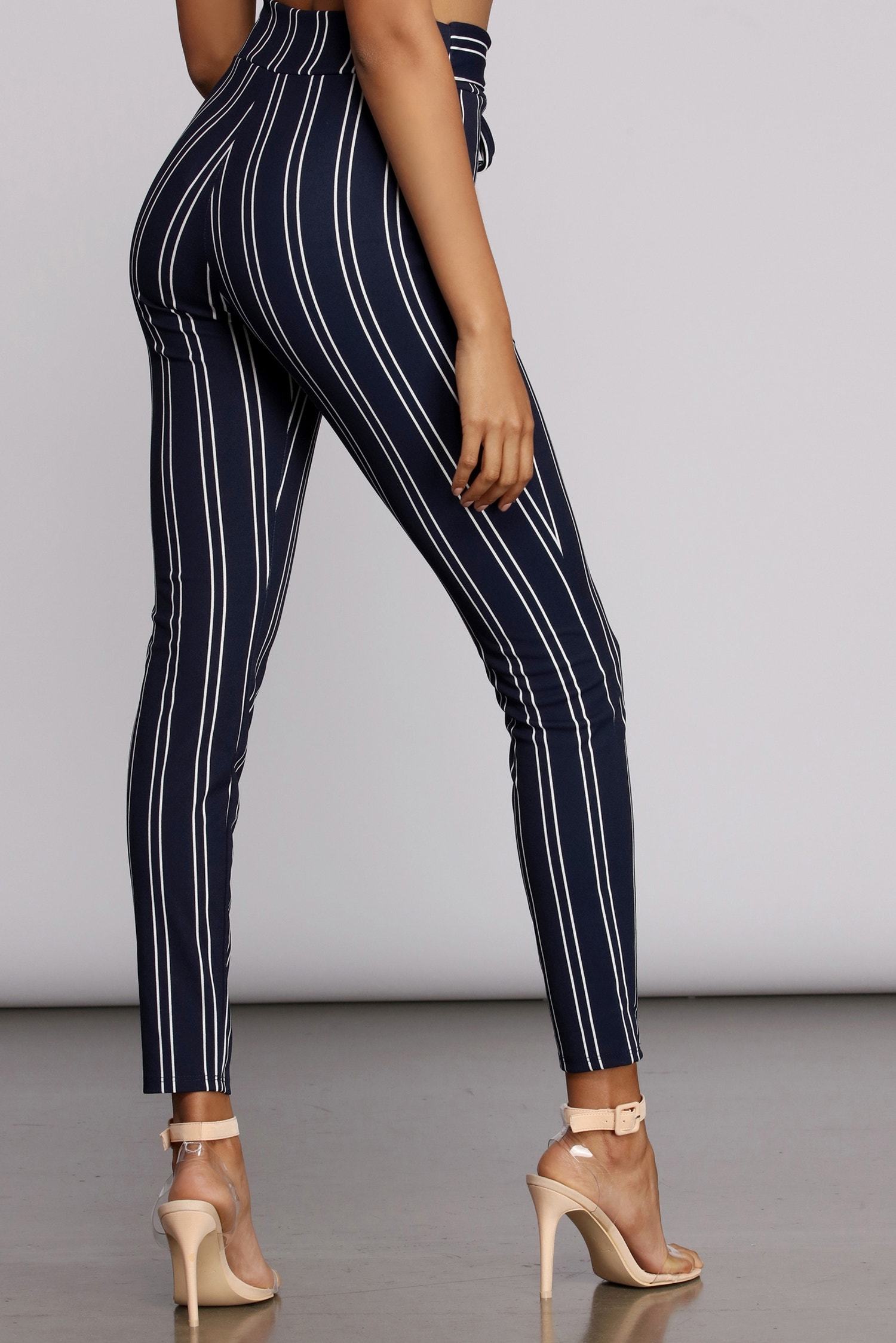 Tied In Pinstripes Pants Sai Feel