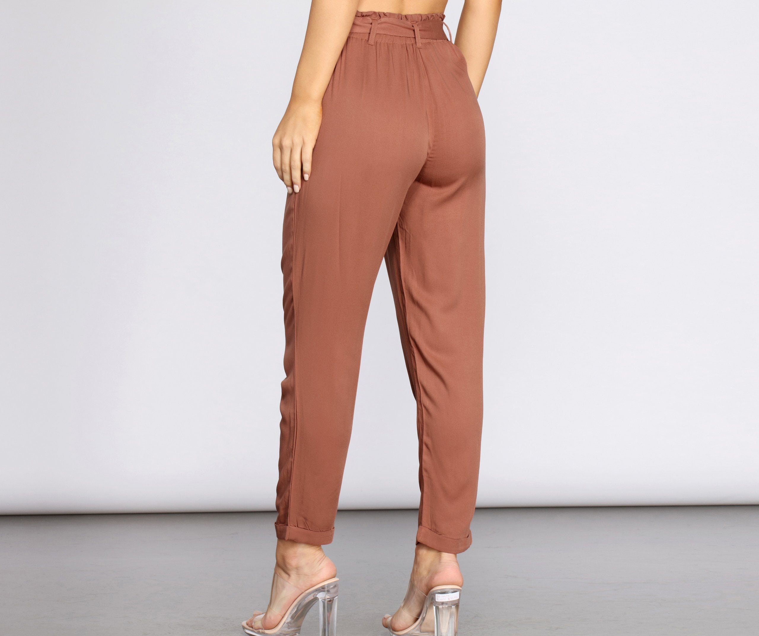 Tied and Tapered Paperbag Pants Sai Feel