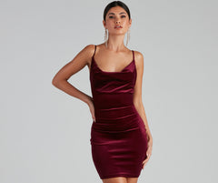 Time To Celebrate Chic Velvet Mini Dress Sai Feel