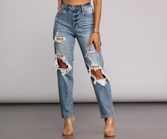 Tobi Super High Waist Mom Jeans Sai Feel