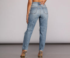 Tobi Super High Waist Mom Jeans Sai Feel