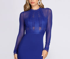 Too Royal Mesh Bodycon Dress Sai Feel