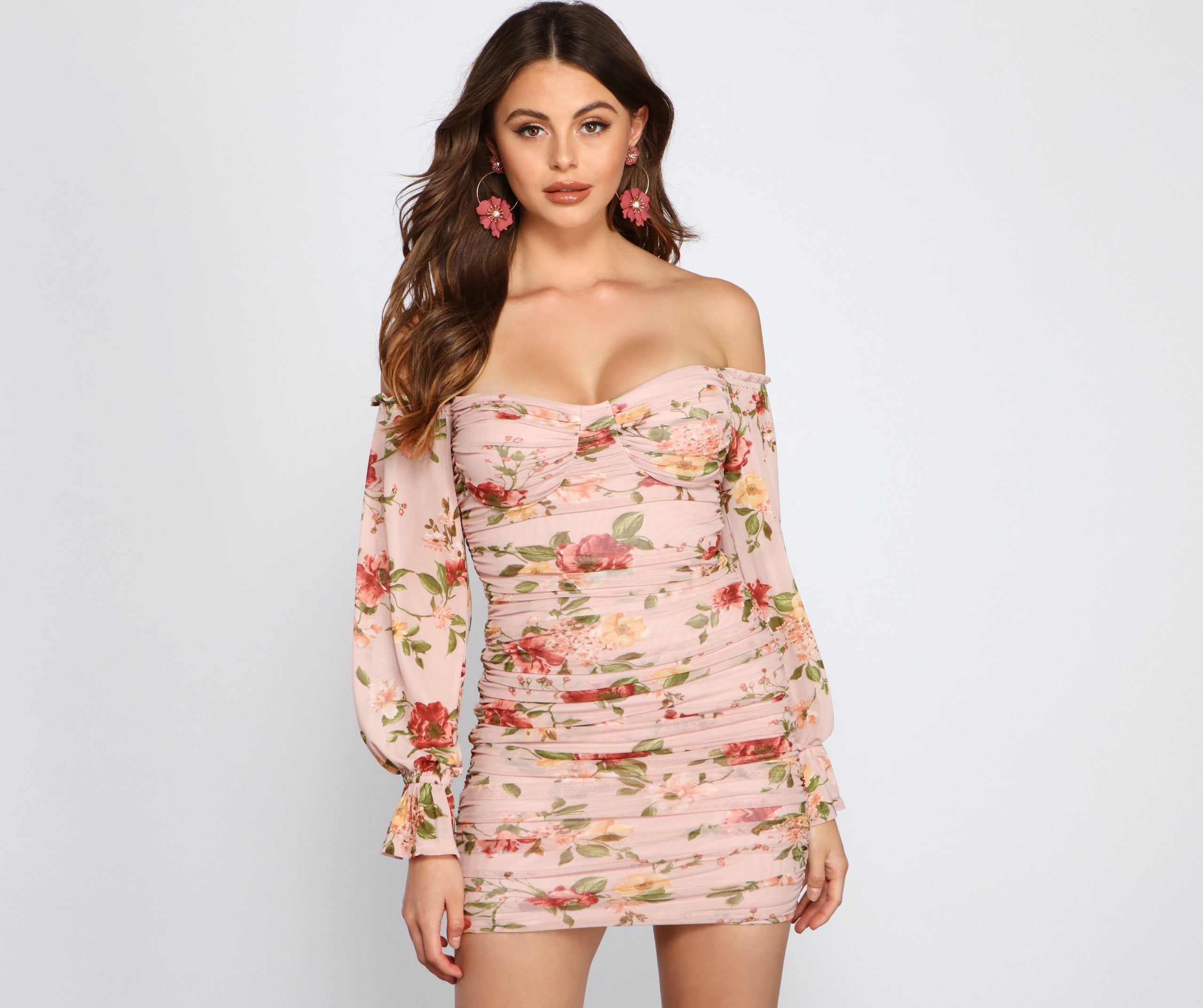 Total Sweetheart Floral Mini Dress Sai Feel