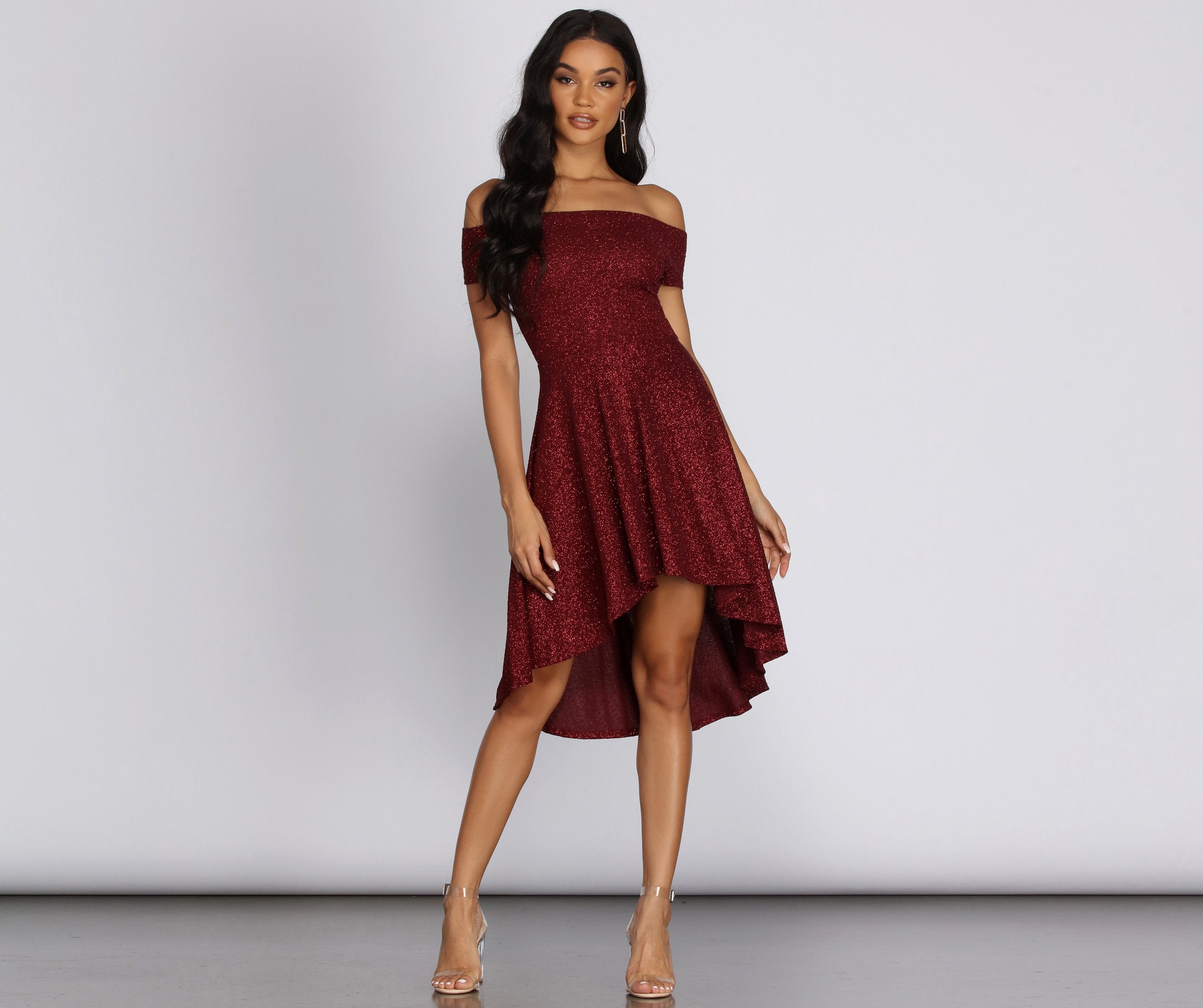 Total Twirl Glitter Skater Dress Sai Feel