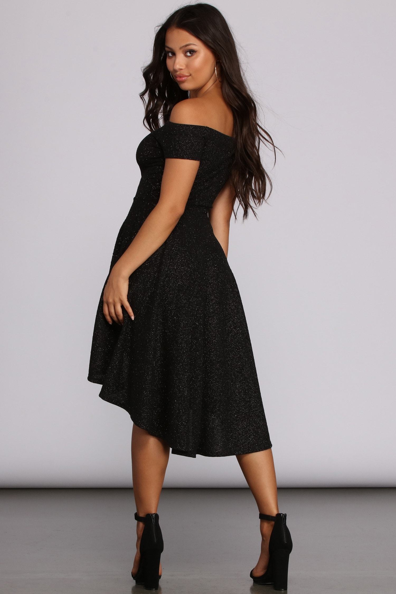 Total Twirl Glitter Skater Dress Sai Feel