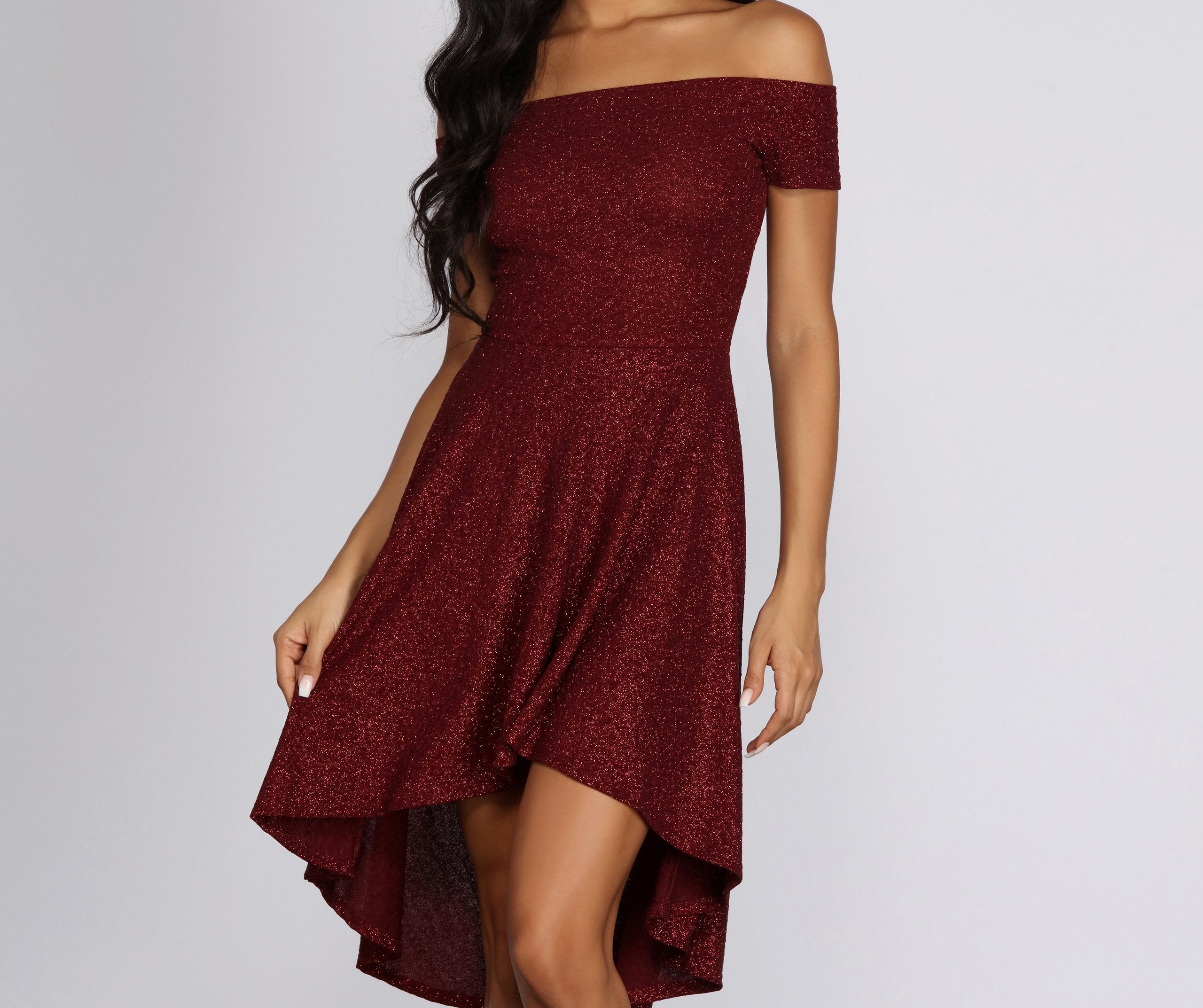 Total Twirl Glitter Skater Dress Sai Feel