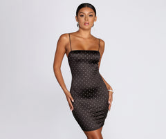 Treat Me Heat Stone Mini Dress Sai Feel