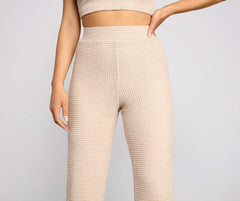 Trendy Textures High Waist Pants Sai Feel