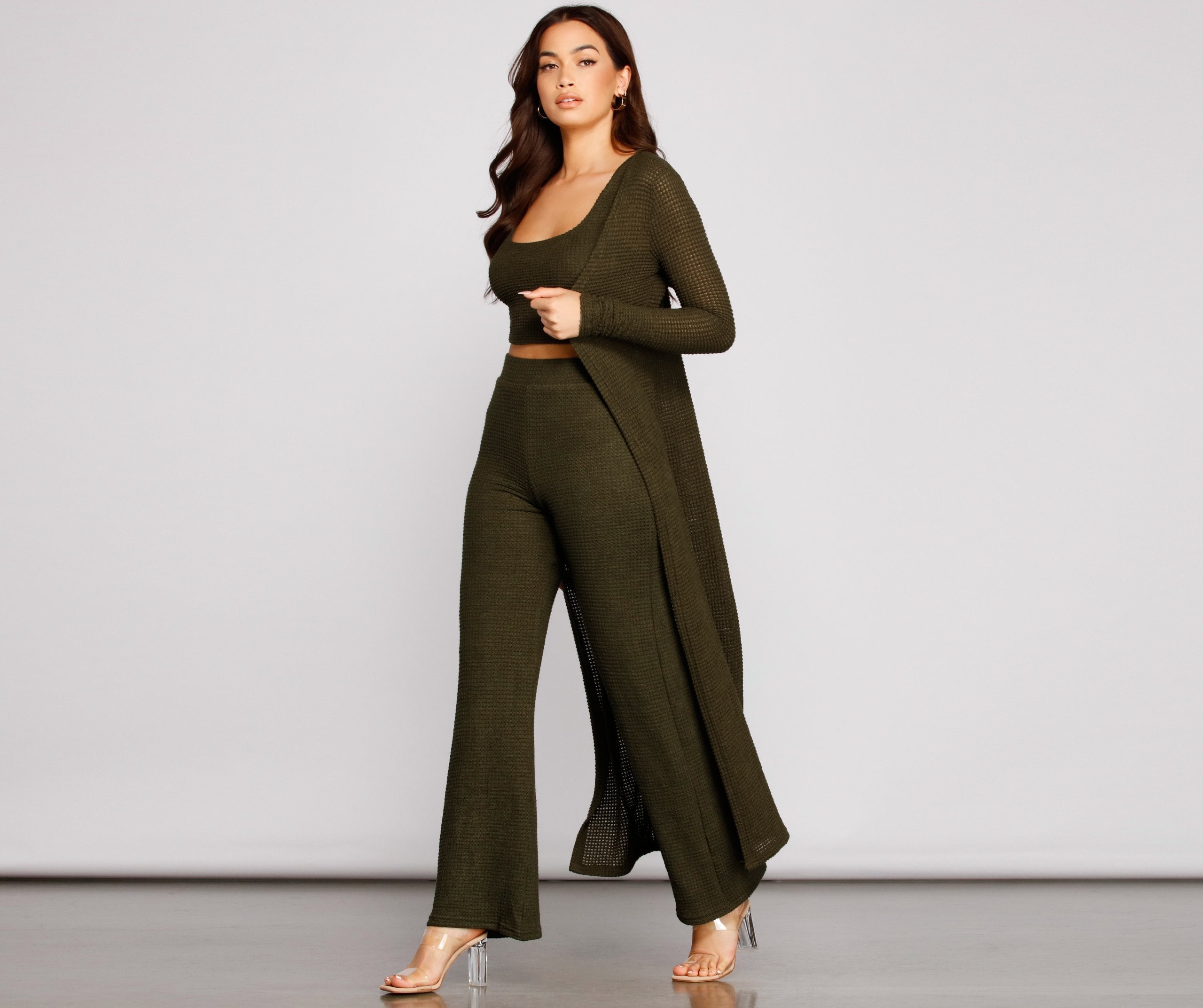 Trendy Textures High Waist Pants Sai Feel