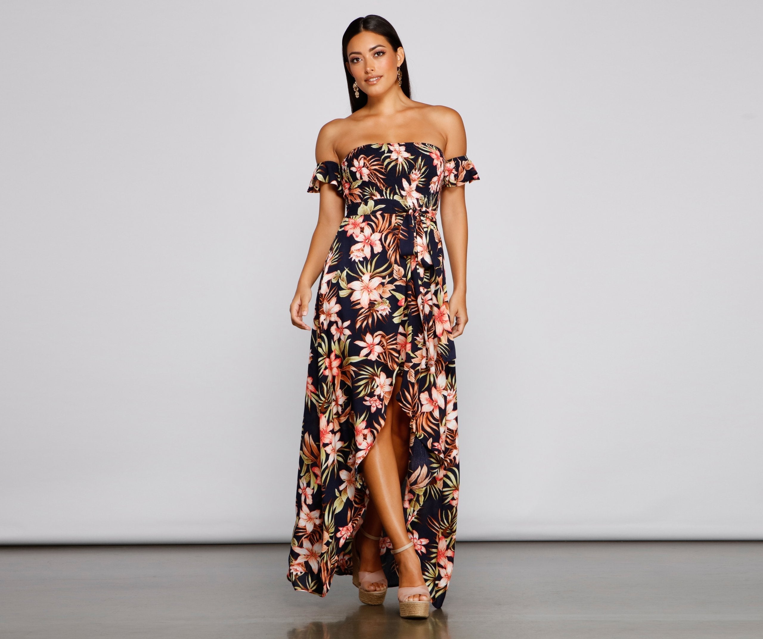 Tropical Sunsets Maxi Dress Sai Feel