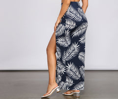 Tropics Bound High Slit Maxi Skirt Sai Feel