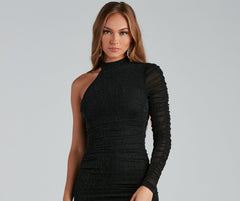 Truly Special Glitter Knit Bodycon Dress Sai Feel