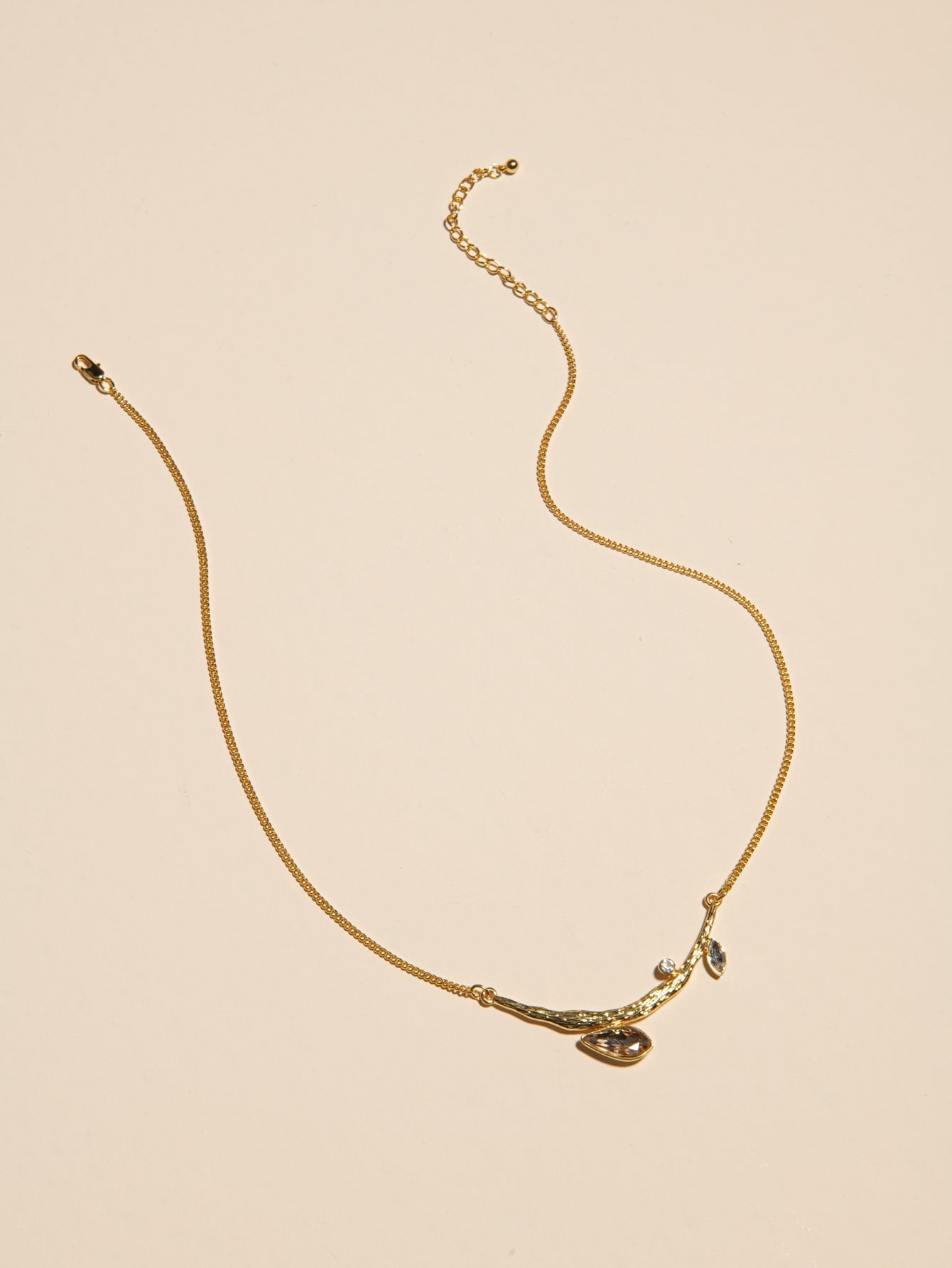 Trunk Zirconia Decorate Necklace Sai Feel