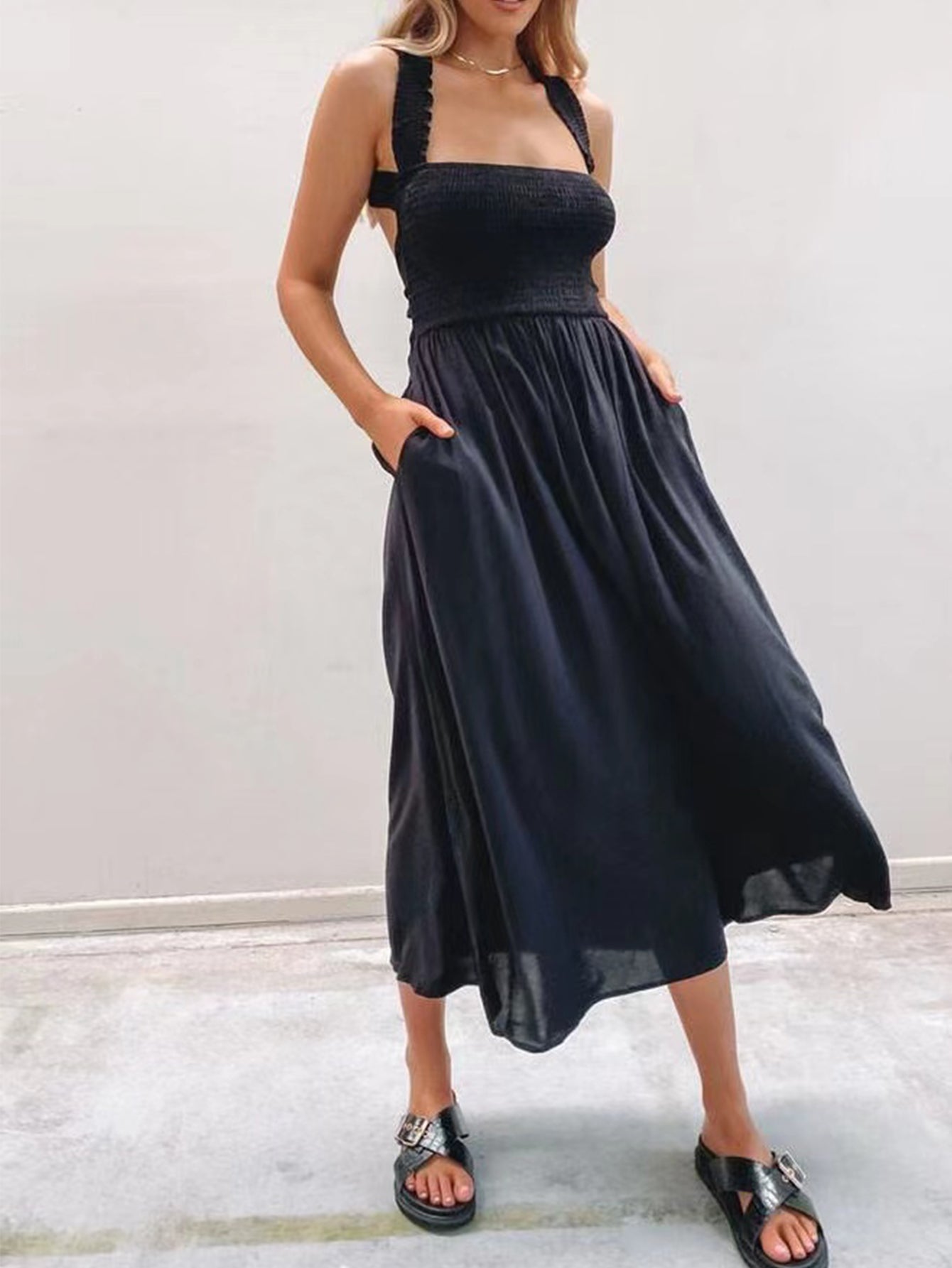 Tube top dress halter bow tie dress Sai Feel