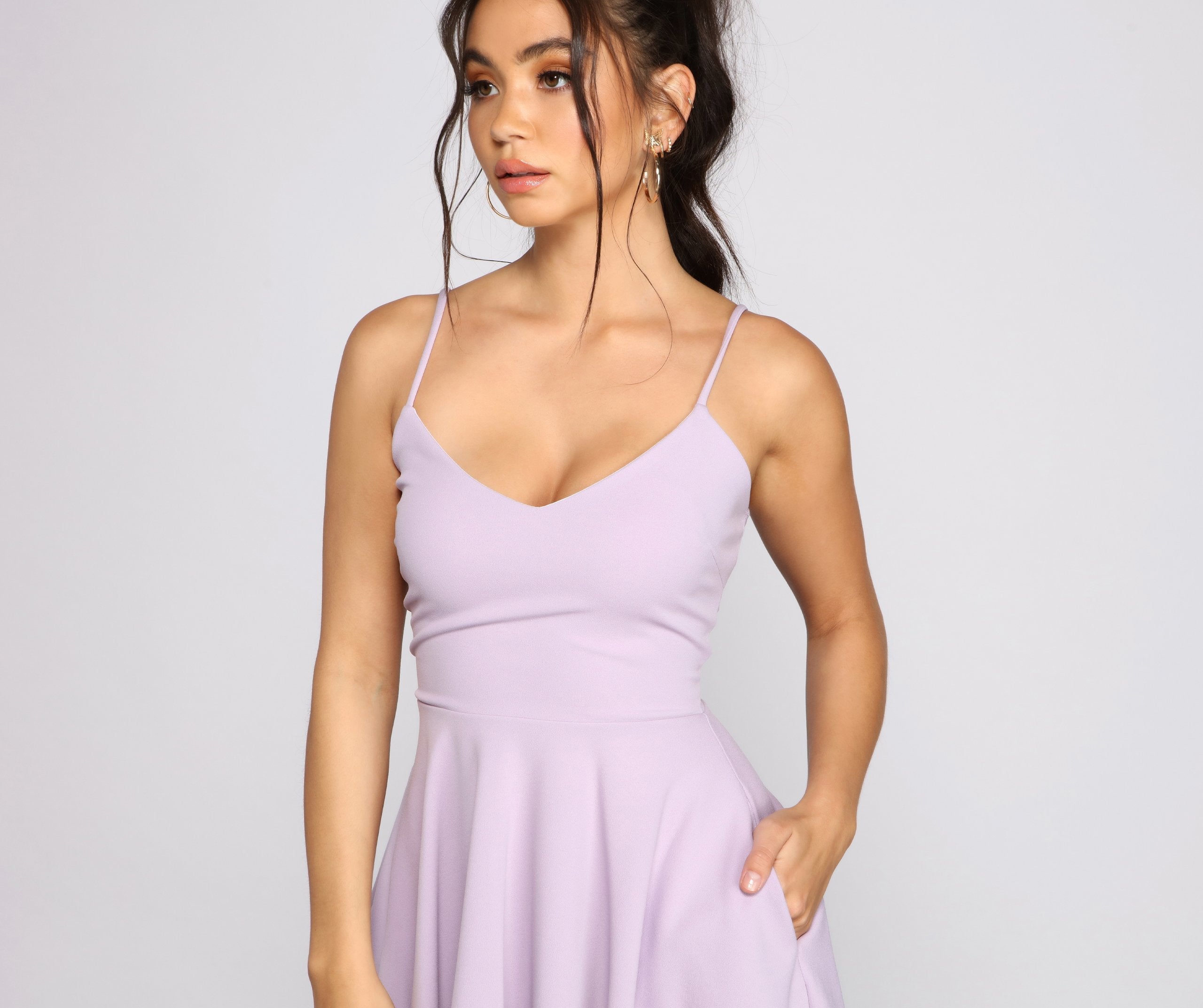 Twirl Around Ponte Skater Dress Sai Feel