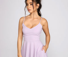 Twirl Around Ponte Skater Dress Sai Feel