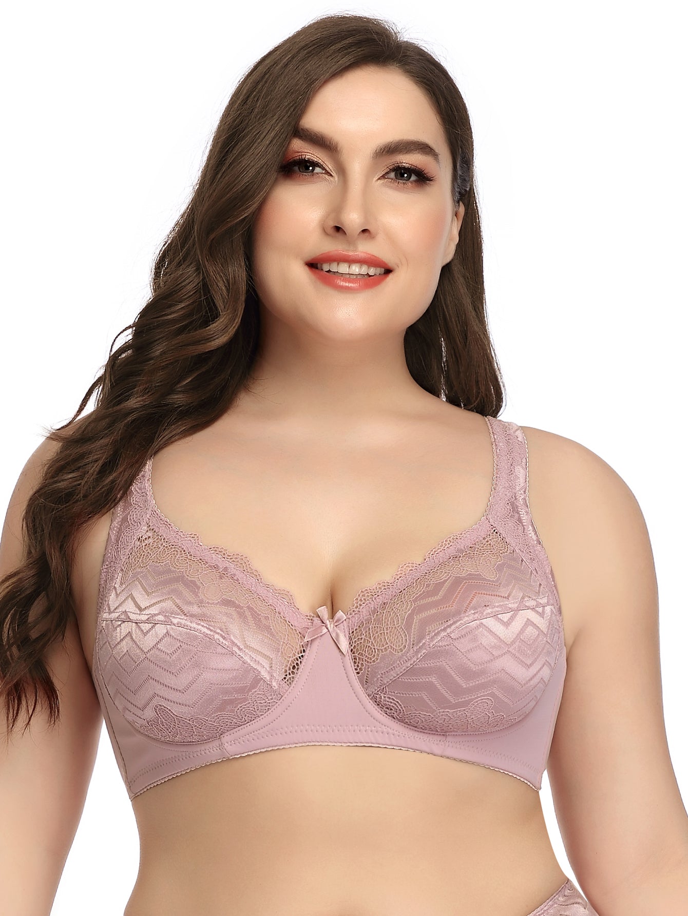 Ultra Thin Plus Size Soft Lace Bra Brassiere for Women Sexy Lingerie Sai Feel