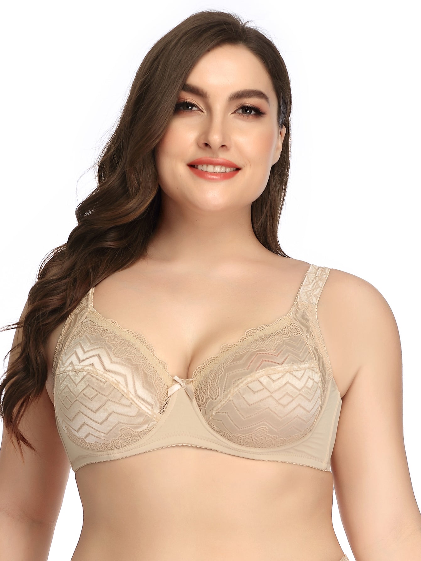 Ultra Thin Plus Size Soft Lace Bra Brassiere for Women Sexy Lingerie Sai Feel