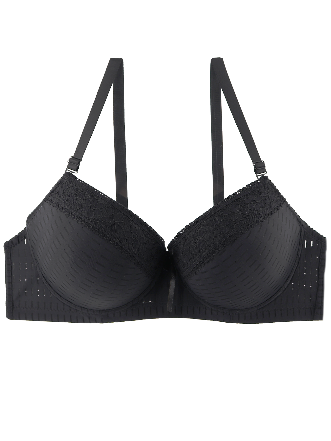 Bra Frame Unless Unlined Push Up Bra with Frame Deep V Brassiere Women Underwear Lace ...