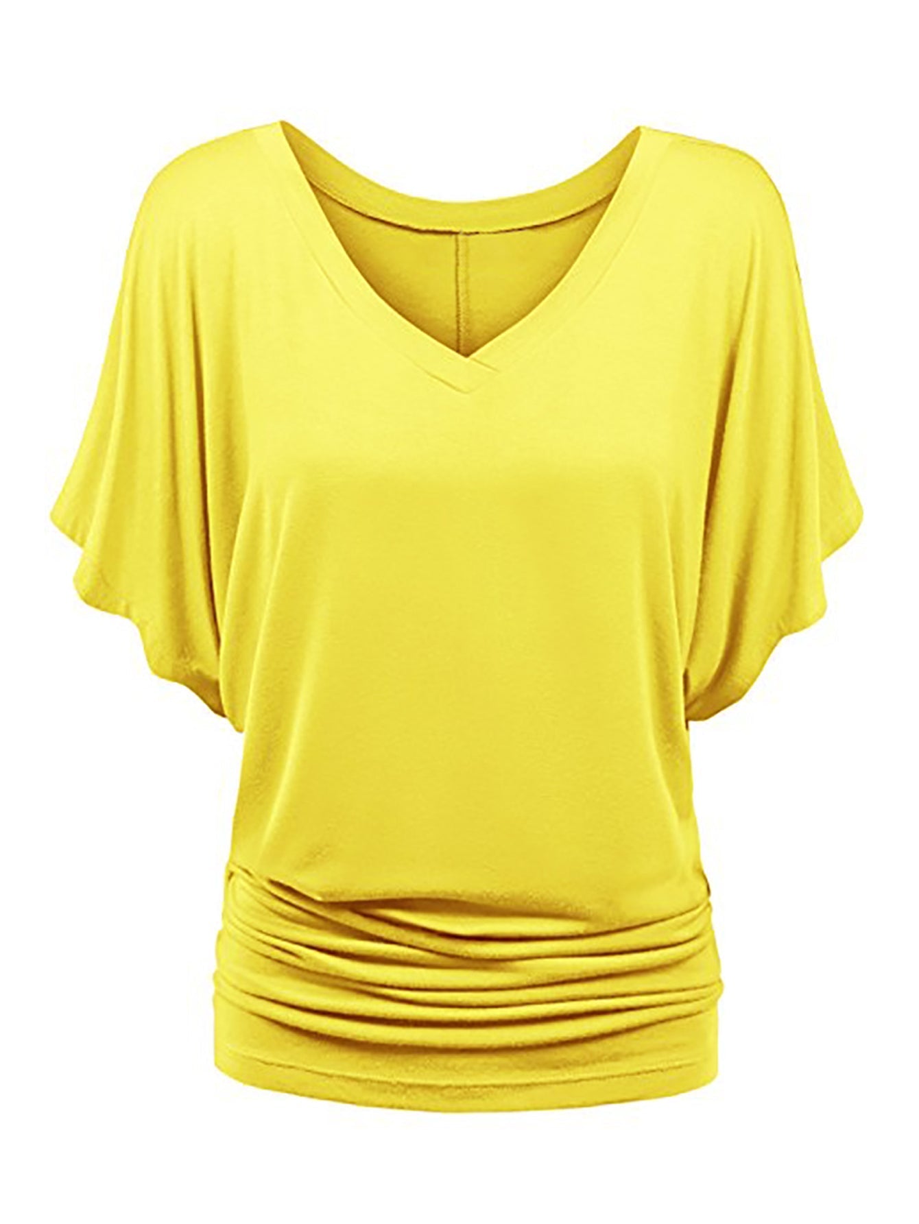 V-Neck Batwing Sleeve Tee Sai Feel