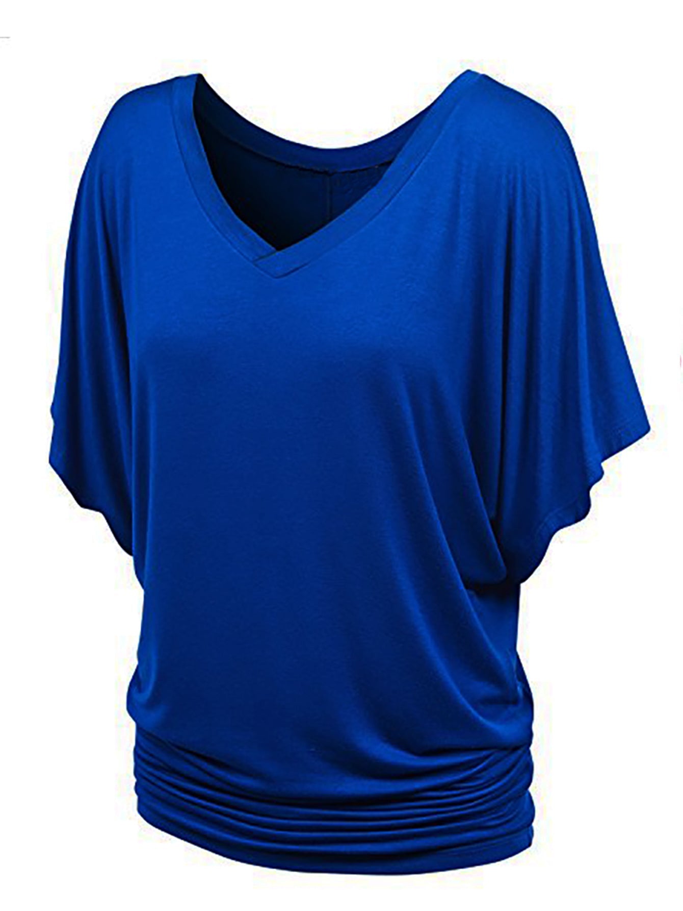 V-Neck Batwing Sleeve Tee Sai Feel