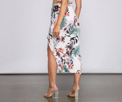 Vacay Beauty Floral Maxi Skirt Sai Feel