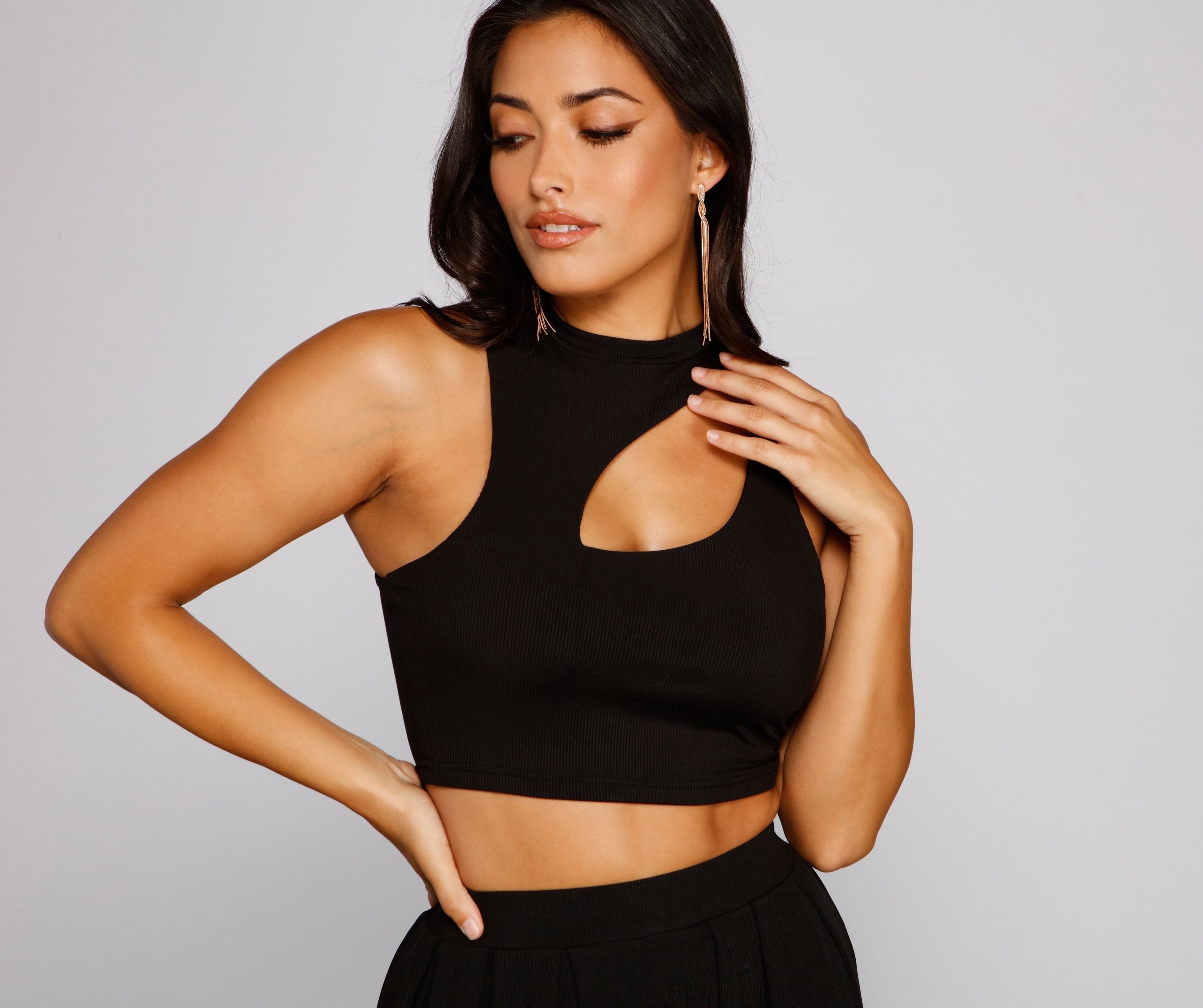 Vacay Vibes Cutout Crop Top Sai Feel