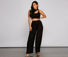 Vacay Vibes Cutout Crop Top Sai Feel