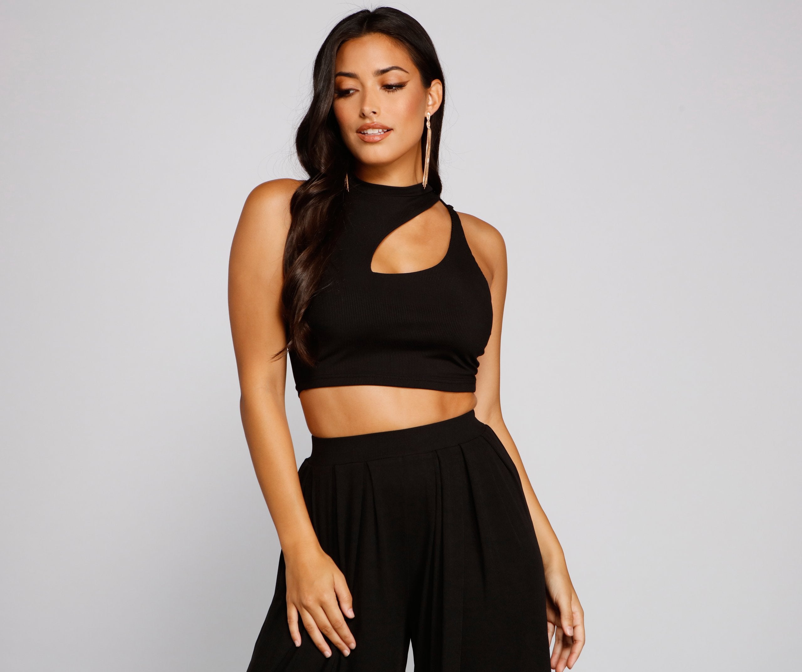 Vacay Vibes Cutout Crop Top Sai Feel