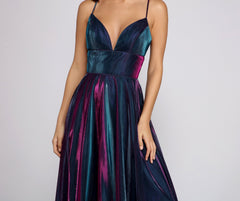 Vanda Formal Iridescent Metallic Dress Sai Feel