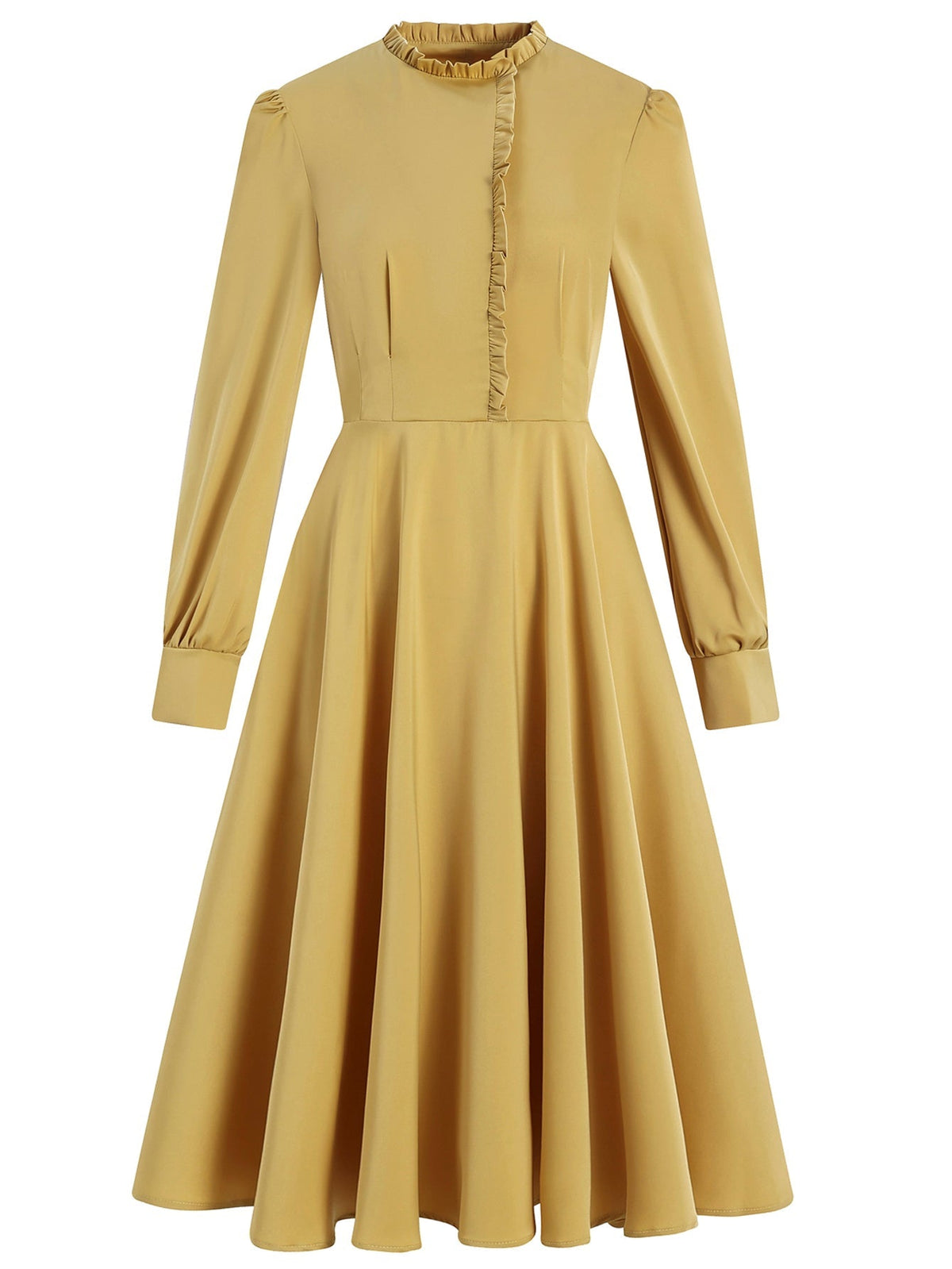 Vintage Pleated A-line Cocktail Party Swing Dress Sai Feel