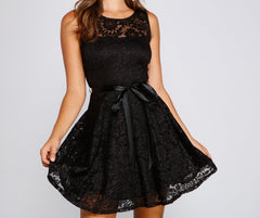 Violetta Formal Glitter And Lace Party Dress Sai Feel